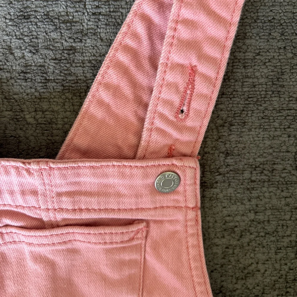 Old Navy Pink Denim Overall Dress skirt 4T